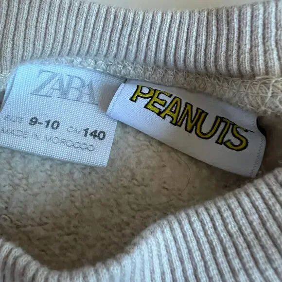 Zara Peanuts Sweatshirt 9-10 - Picture 6 of 7